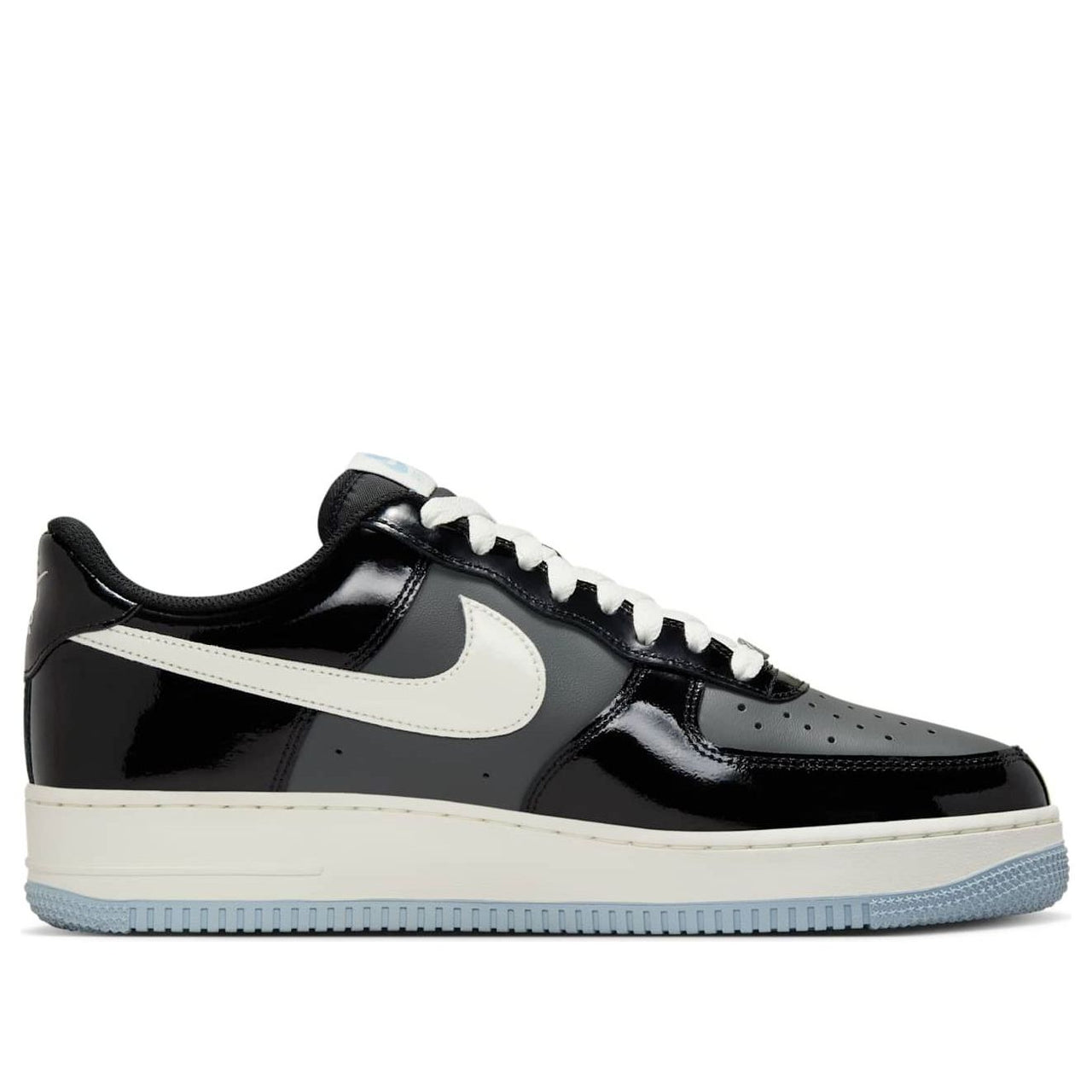 Nike Air Force 1 Low 'Black Iron Grey Patent' IB7676-001