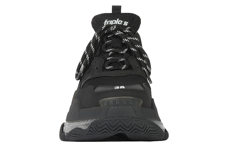 (WMNS) Balenciaga Triple S Sneaker 'Black Iridescent' 544351W2FB21001