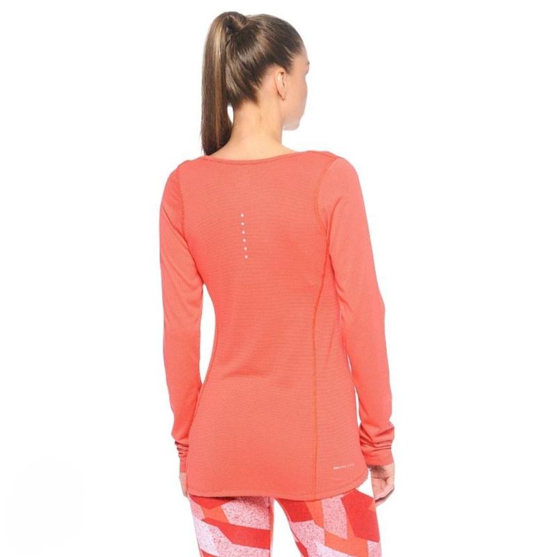 (WMNS) Nike Zonal Cooling Relay Long Sleeve Top 'Red Pink' 938435-808