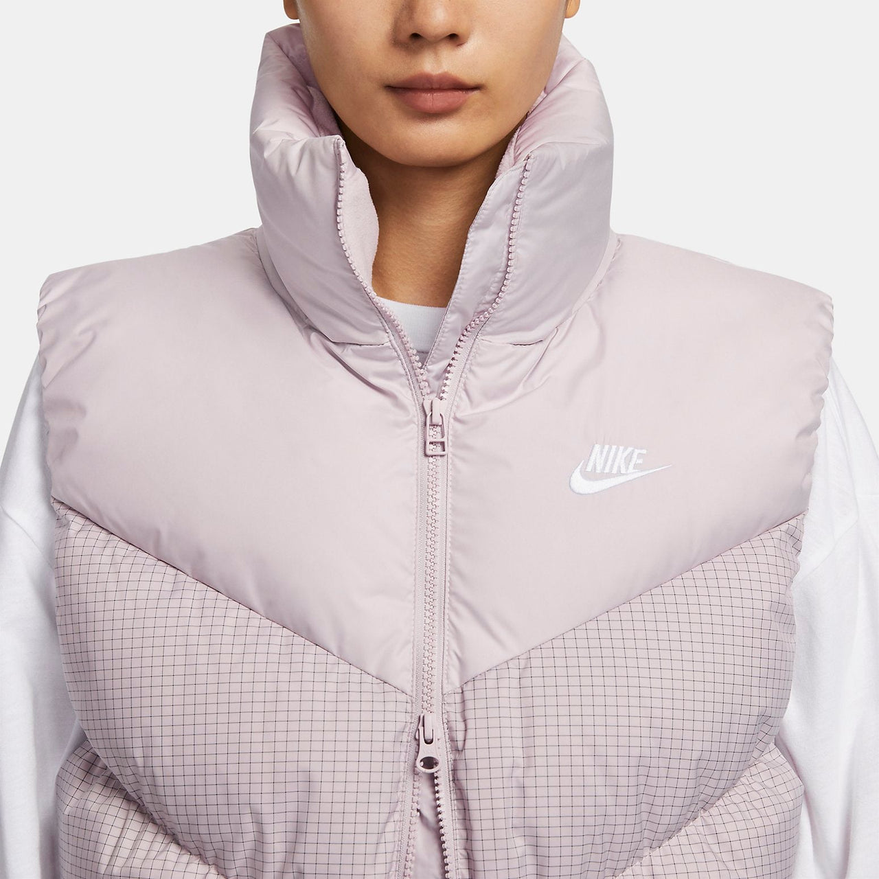 (WMNS) Nike Down Stand Collar Zipper Sleeveless Vest 'Black' FN0031-019