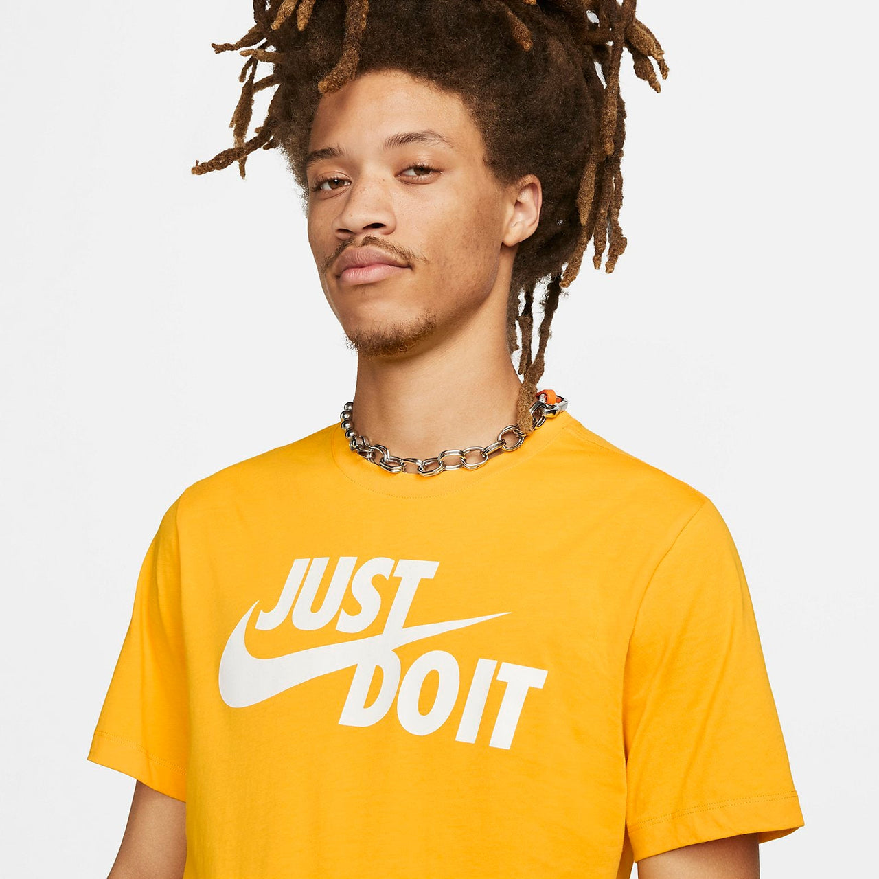 Nike JUST DO IT Logo T-Shirt 'Yellow' AR5007-740