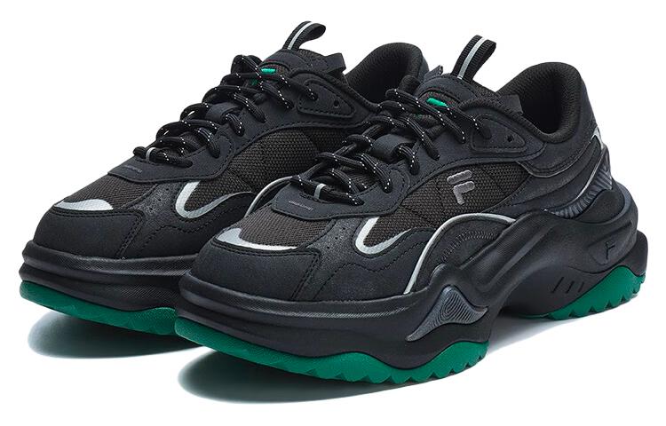 (WMNS) FILA FUSION Bianco 2 Sneakers 'Black Green' T12W311302FBG