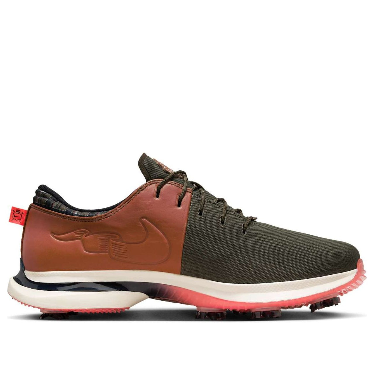 Nike Victory Tour 3 Golf Extra Wide 'Cargo Khaki Hot Punch' FQ8307-300