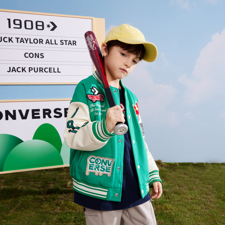 (GS) Converse Golf Jacket 'Green White' CV2312030GS-001