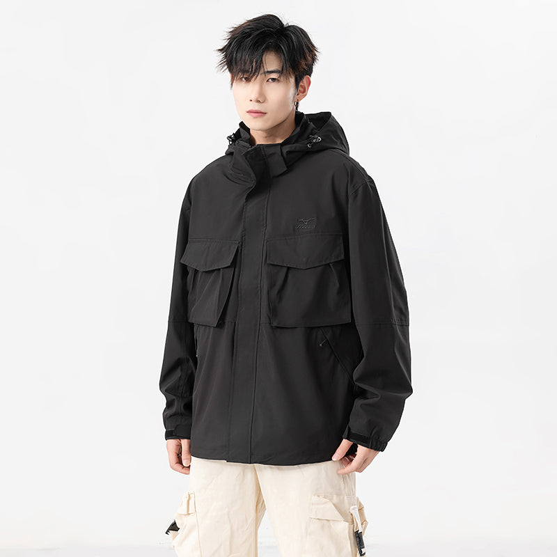 Mizuno Logo Waterproof Jacket 'Black' A2CE3110