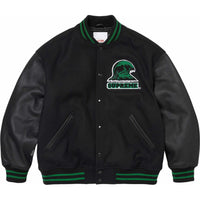 Supreme Wave Varsity Jacket 'Black Green' SUP-SS24-180