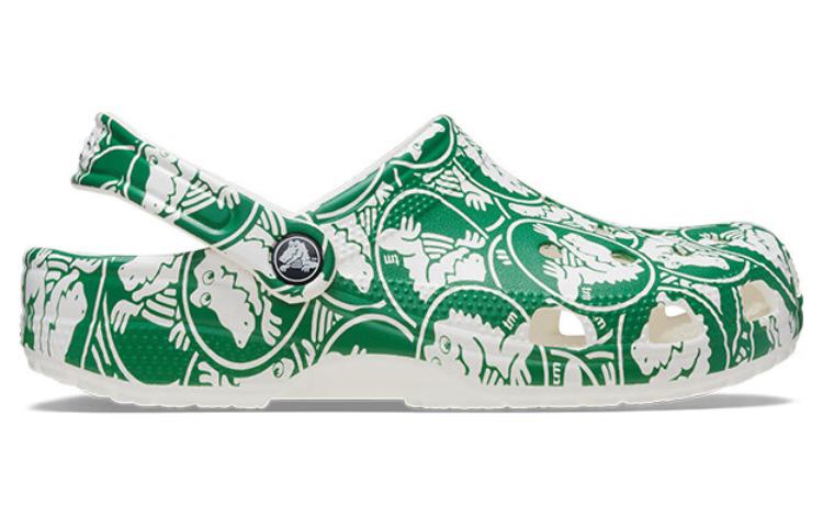 Crocs Classic Duke Print Clogs 'Green' 210003-3WH