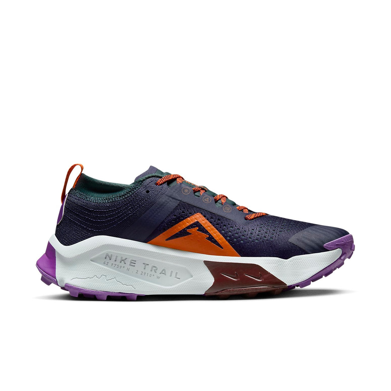 Nike ZoomX Zegama Trail 'Purple Ink Orange' DH0623-500