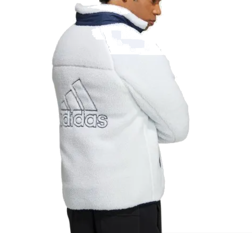 adidas Originals Midnight Fleece Sherpa Reversible Jacket 'White Navy' H23092