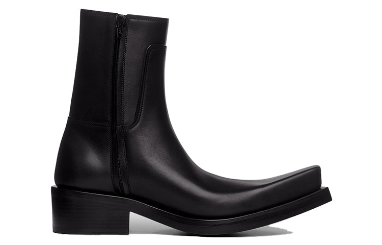 Balenciaga Santiago Booties 'Black Matte Calfskin' 745530WBDO01000