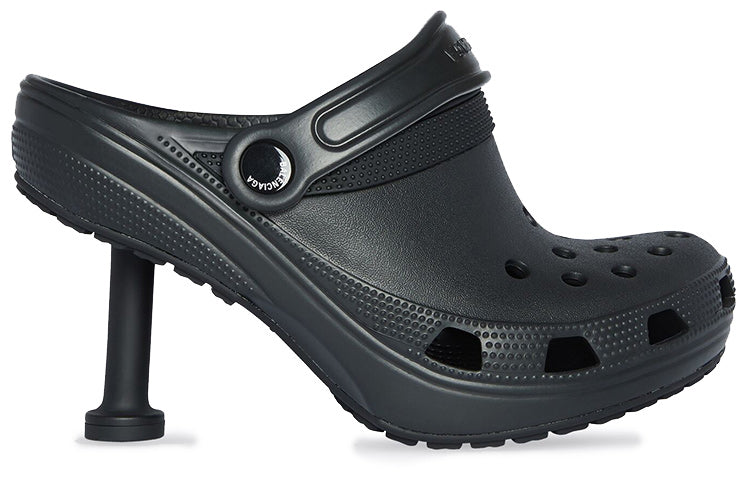 (WMNS) Crocs x Balenciaga Shoes 'Black' 677390W1S8E1000