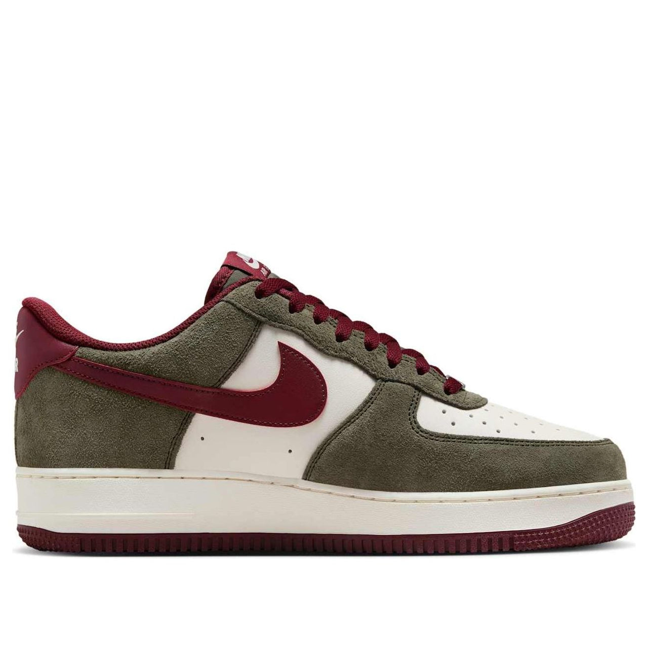 Nike Air Force 1 Low '07 LV8 'Cargo Khaki Pale Ivory Dark Team Red' FQ8714-302