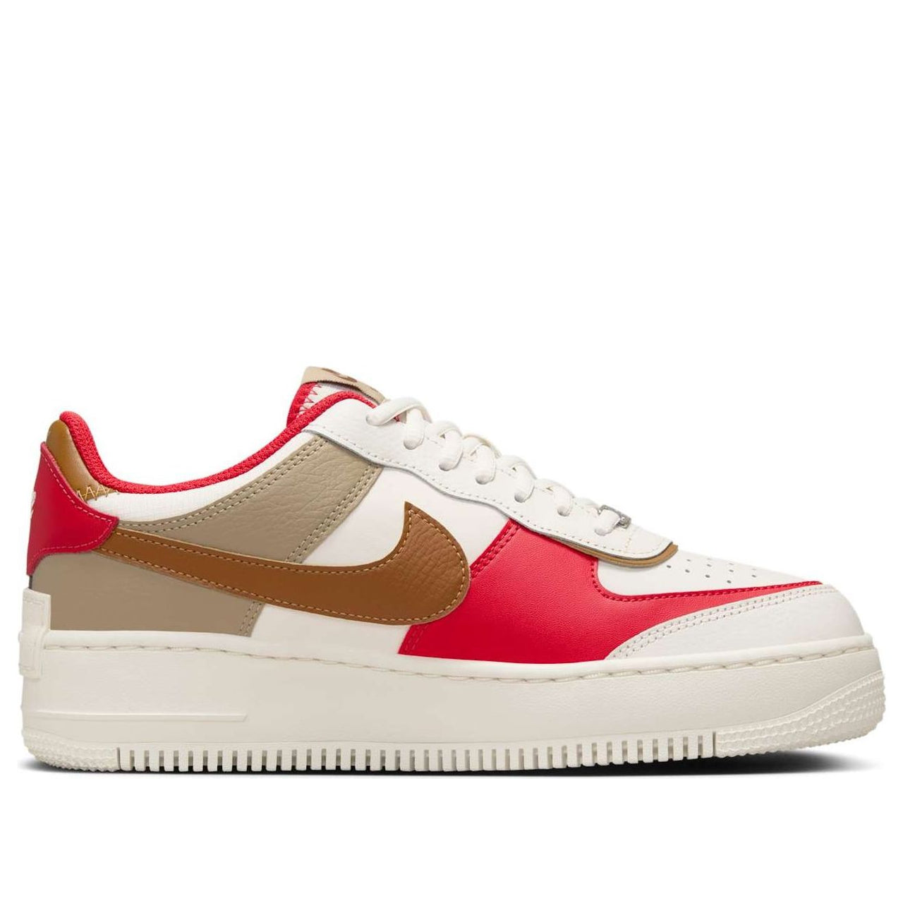 (WMNS) Nike Air Force 1 Shadow 'Phantom Fire Red Khaki' HQ3400-030