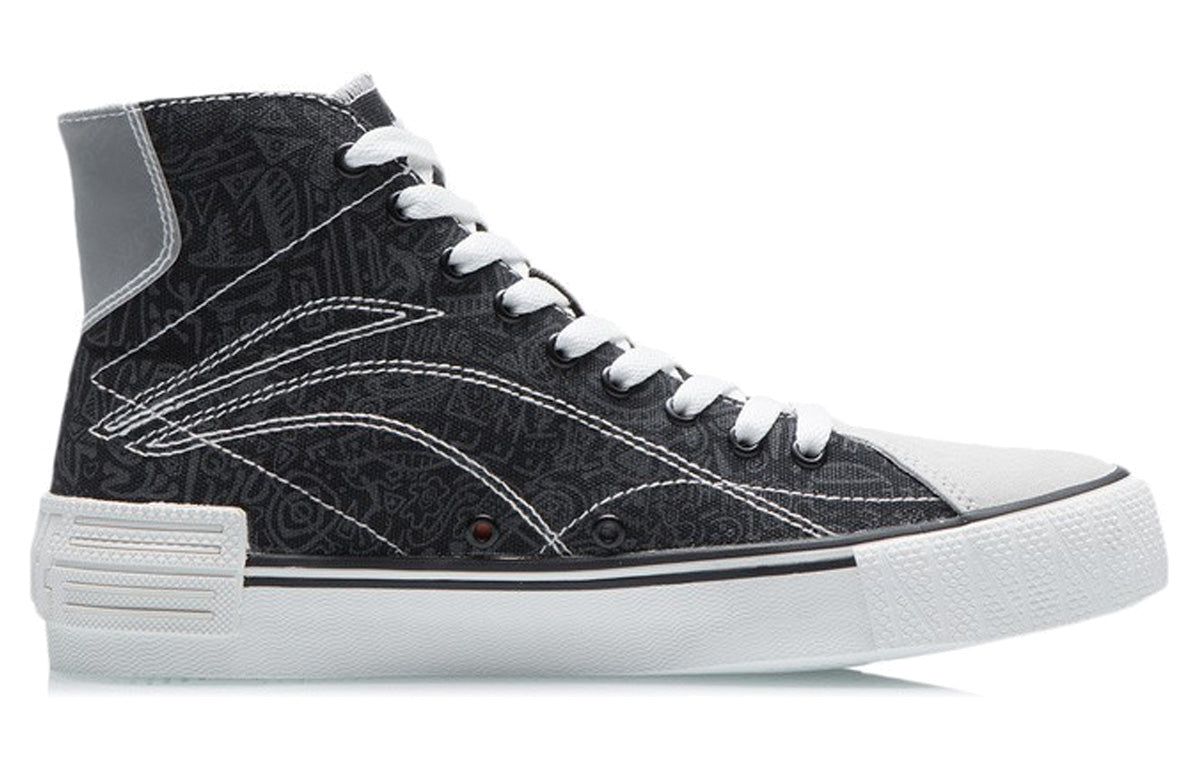 (WMNS) Li-Ning Wei Wu Canvas Hi 'Black Grey' AECR012-2
