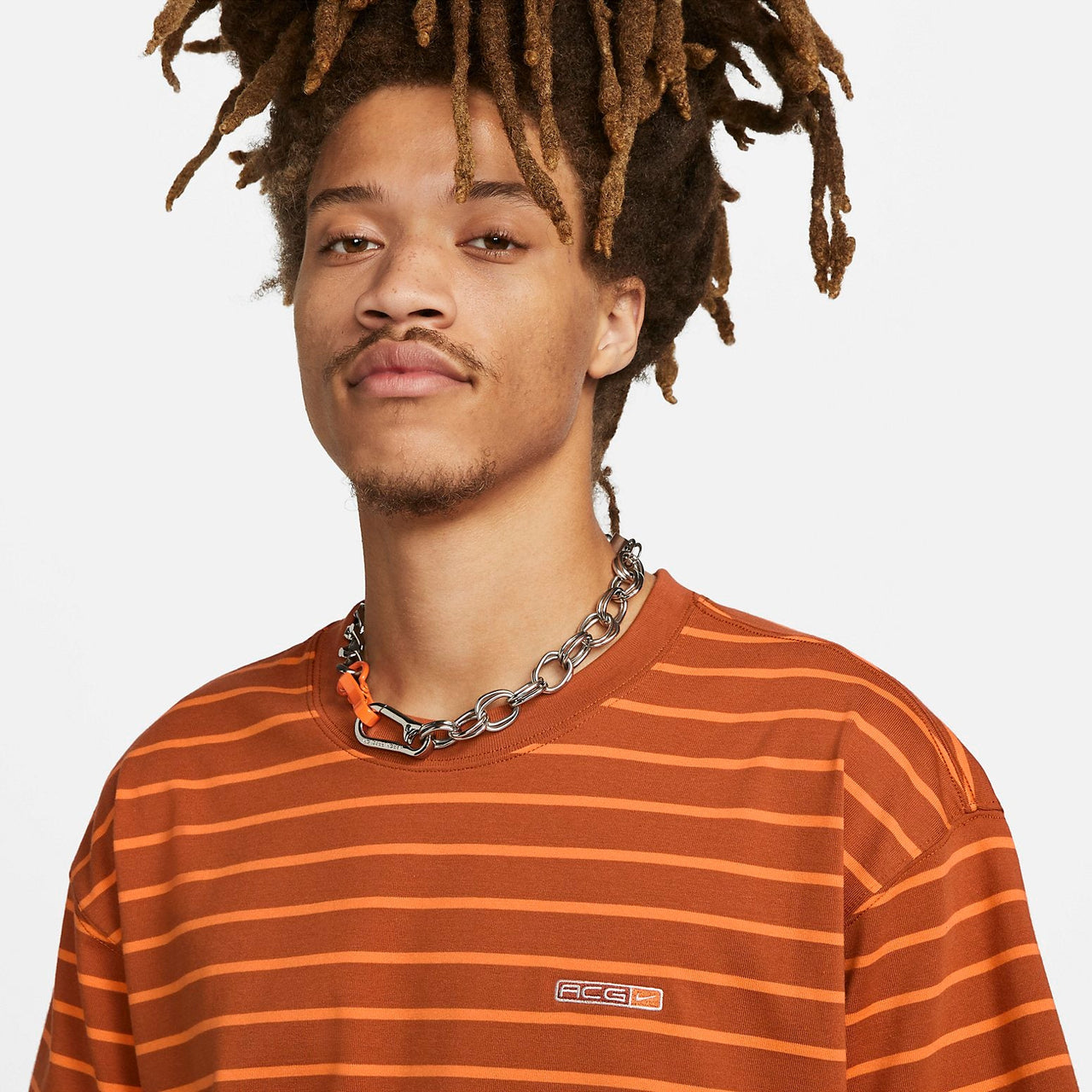 Nike ACG Stripe T-Shirt 'Orange' FB8130-246