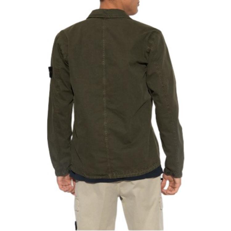 STONE ISLAND Overshirt 'Olive' 7915102WN-V0158