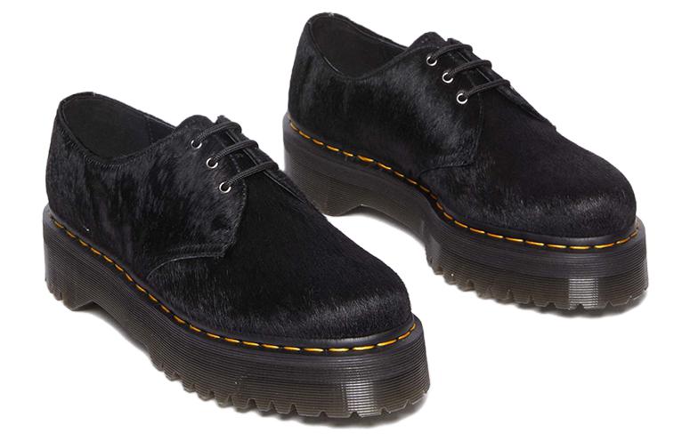 Dr. Martens 1461 Hair-On Platform Shoes 'Black Hair On' 31096001
