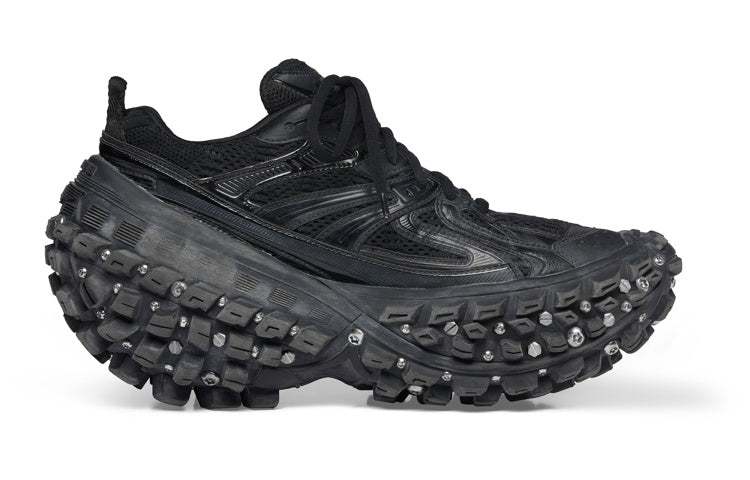 Balenciaga Bouncer Defender Screw Sneakers 'Worn Out Black' 685613W2RAD1081