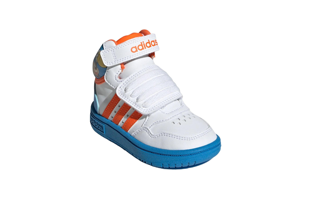 (TD) adidas x Mickey Mid Hoops Shoes 'White Blue' GY6633