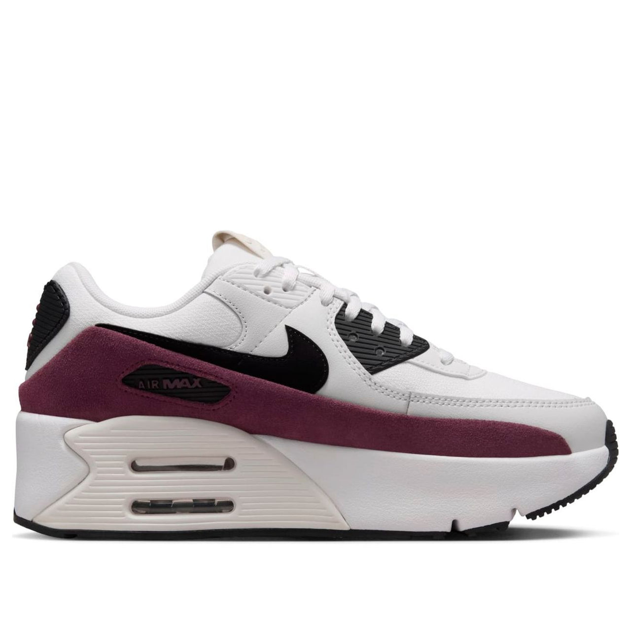 (WMNS) Nike Air Max 90 LV8 'Sail Night Maroon Phantom Black' FD4328-107