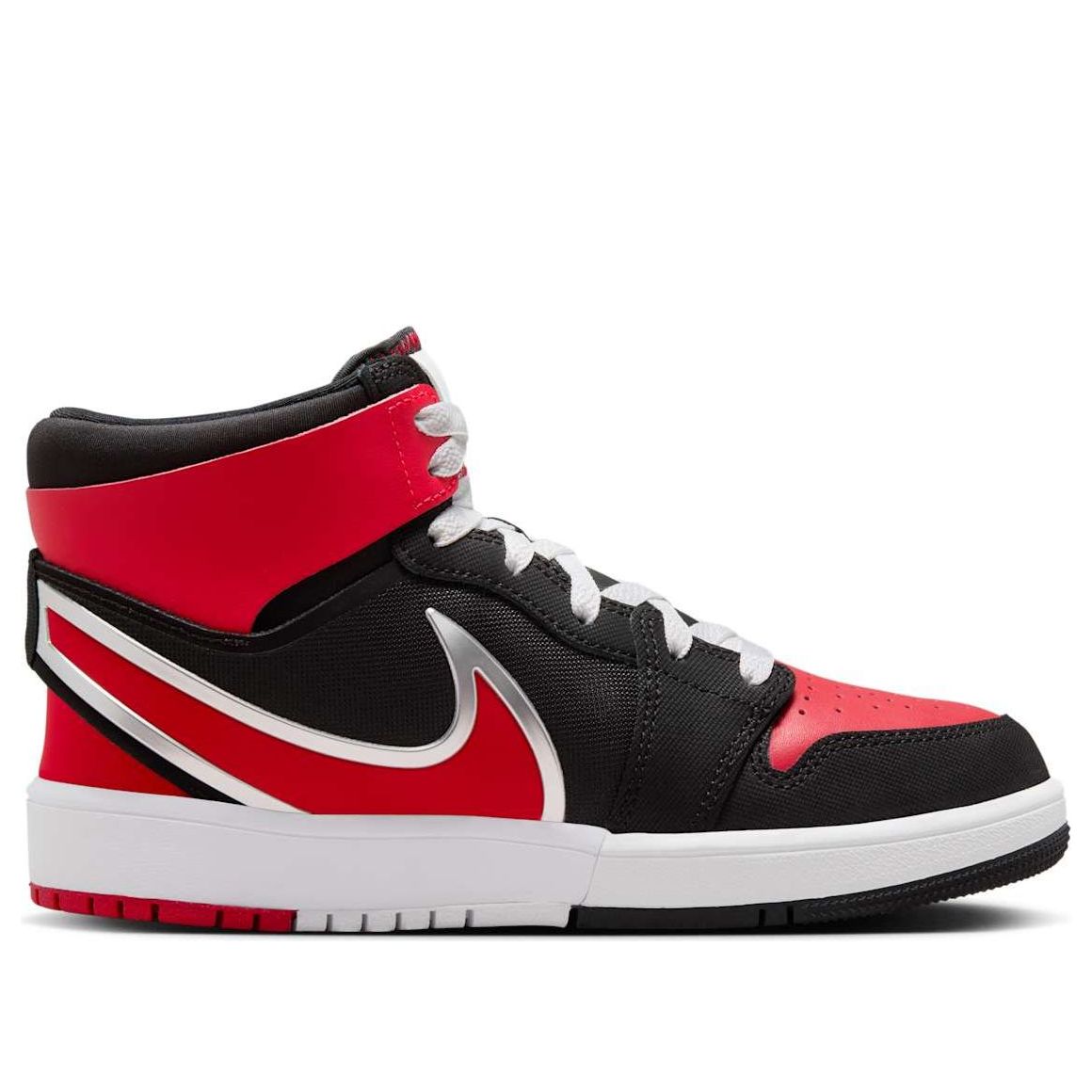 (GS) Air Jordan 1 Mid RM EasyOn 'Black White University Red' FQ1281-006