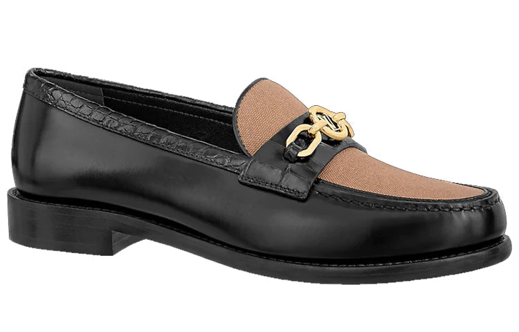 (WMNS) LOUIS VUITTON LV Chess Loafers 'Black Brown' 1A9CH4
