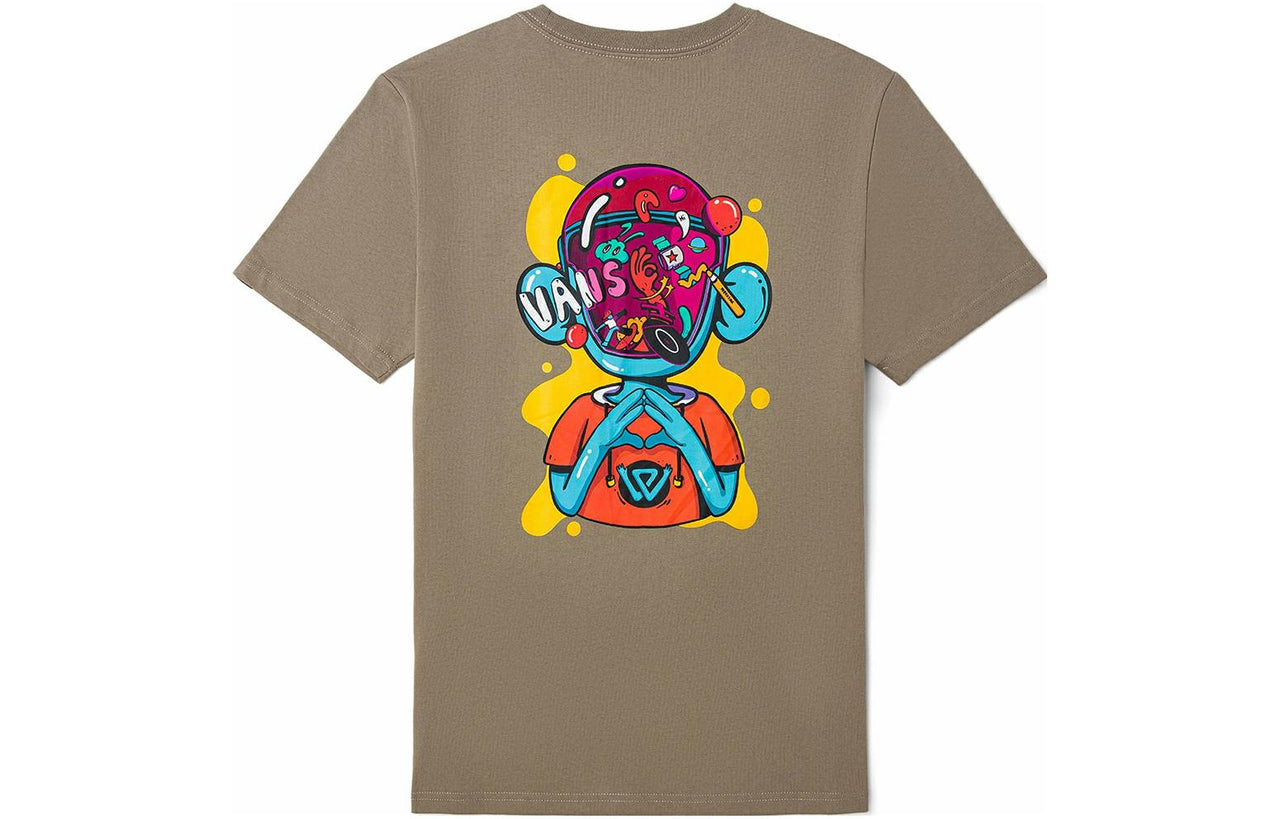Vans Off The Wall Art Collection Tee 'Brown' VN0A7TQJYEH