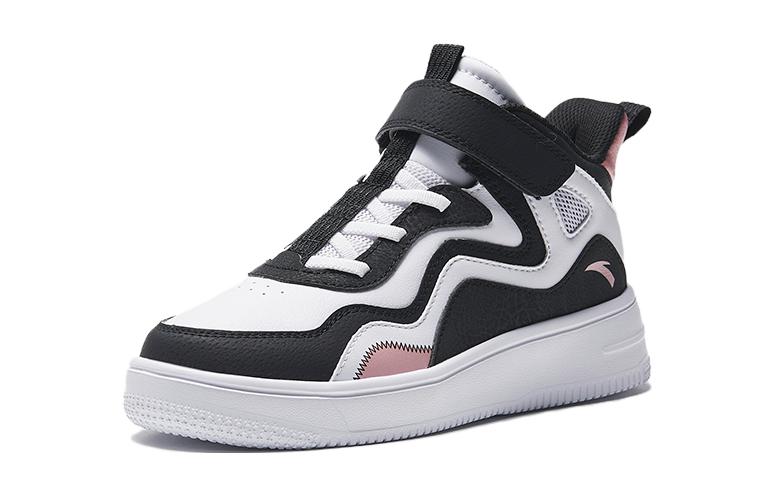 (GS) ANTA Skateboarding Series Sneakers High 'White Black Pink' A322338035-1