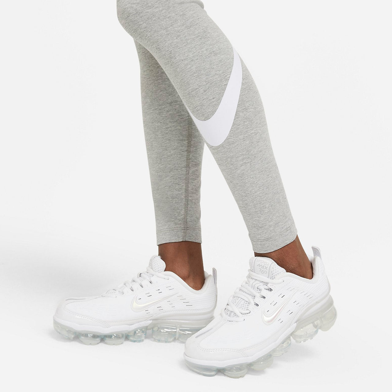 (WMNS) Nike Sportswear Essential Mid-Rise Swoosh Leggings 'Grey' CZ8530-063