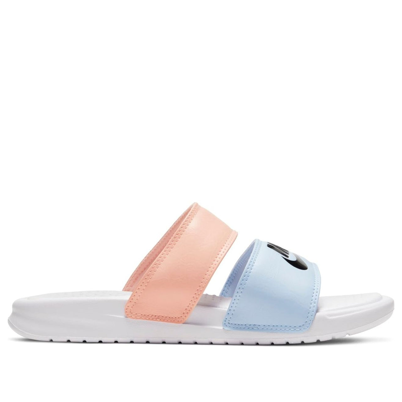 (WMNS) Nike Benassi Duo Ultra Slide White/Blue/Pink 819717-109