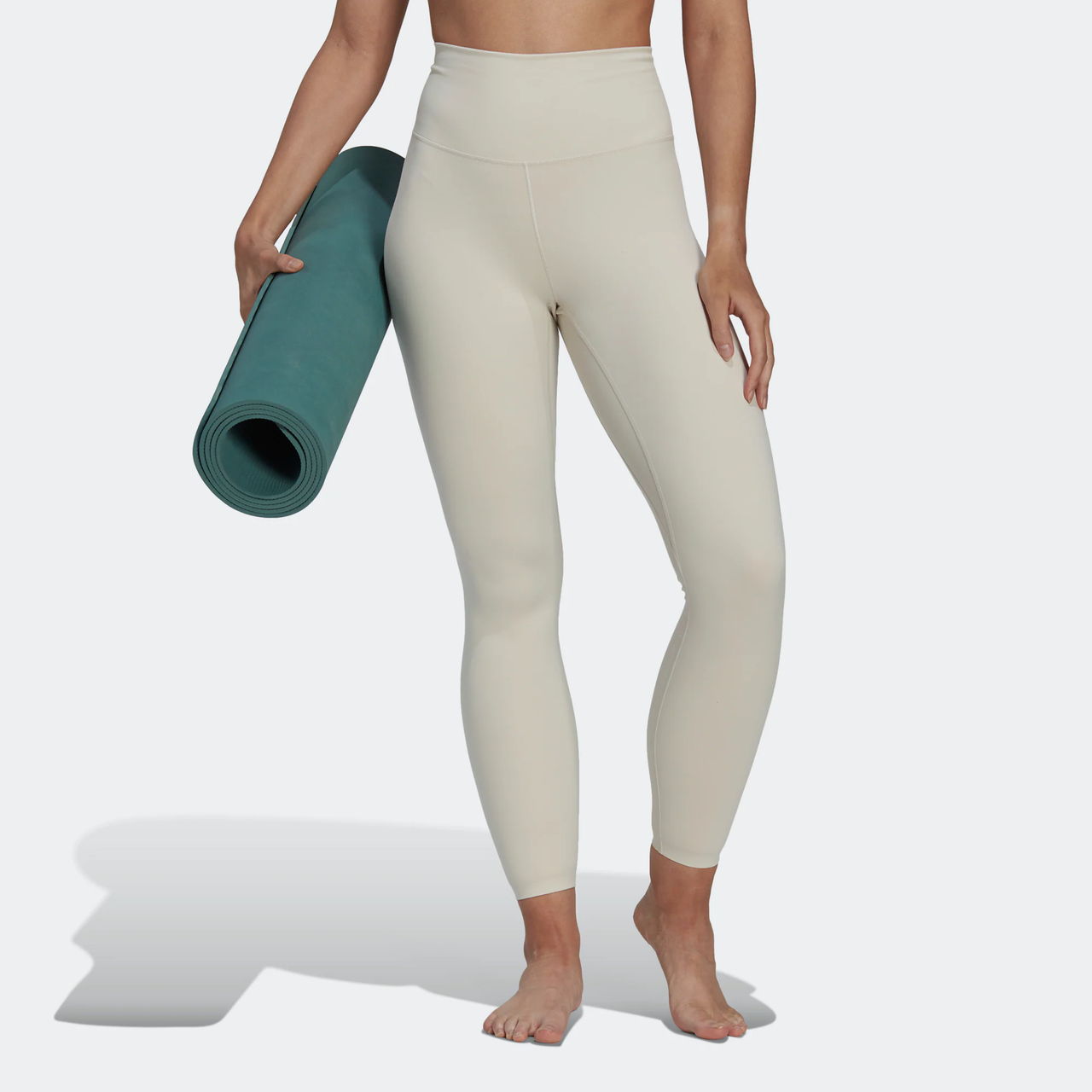 (WMNS) adidas Yoga Luxe Studio Extra High Rise 7/8 Leggings 'White' HK6605