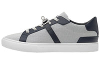 HERMES Day Low-Top Stylish Skateboarding Shoes Men's Gray Blue