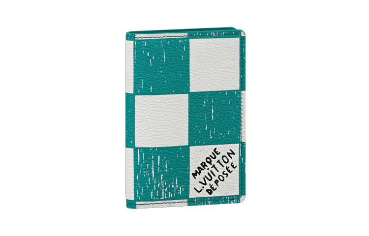 LOUIS VUITTON Pocket Organizer Teal Blue