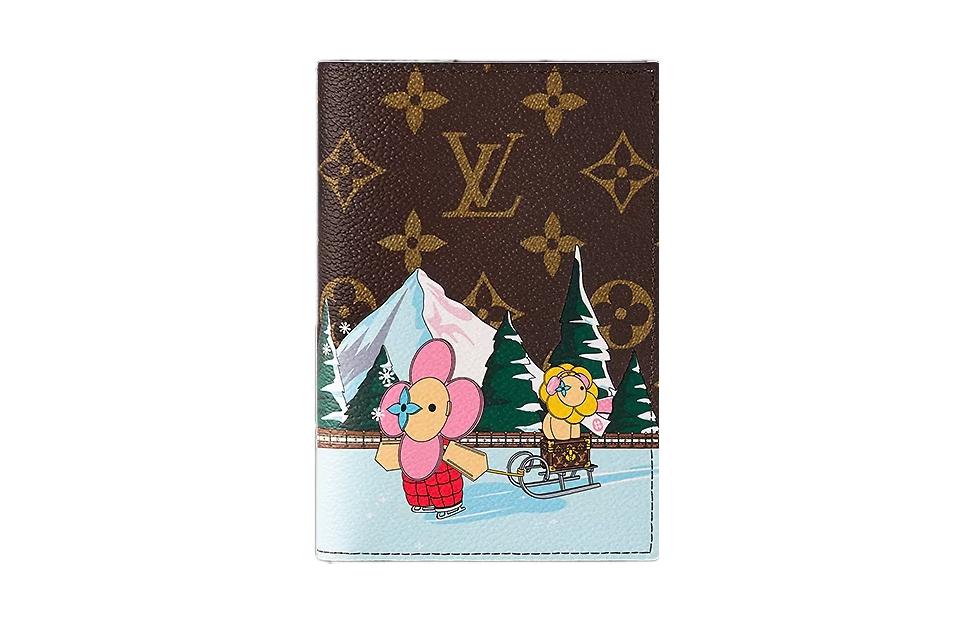 LOUIS VUITTON Monogram Coated Canvas Passport Holder Women's Pink