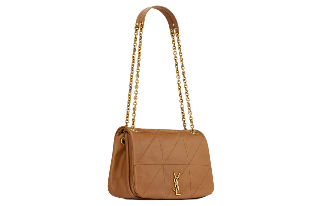 SAINT LAURENT Jamie Sheepskin Portable Crossbody Bag, Shoulder Bag Women's Light Fox Color