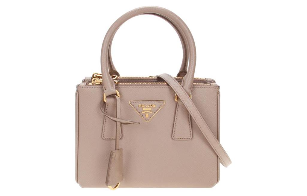 PRADA Galleria Killer Bag Saffiano Leather Killer Bag Shoulder Bag Crossbody Bag Handbag Mini Women's Brown