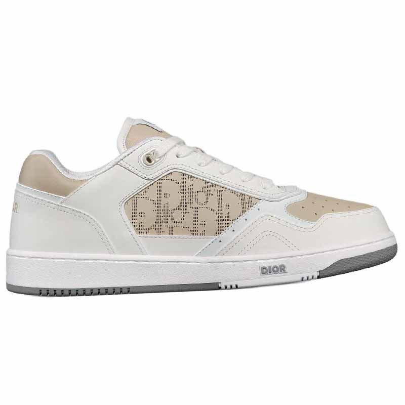 DIOR B27 Low Top Skateboard Shoes Unisex White Beige