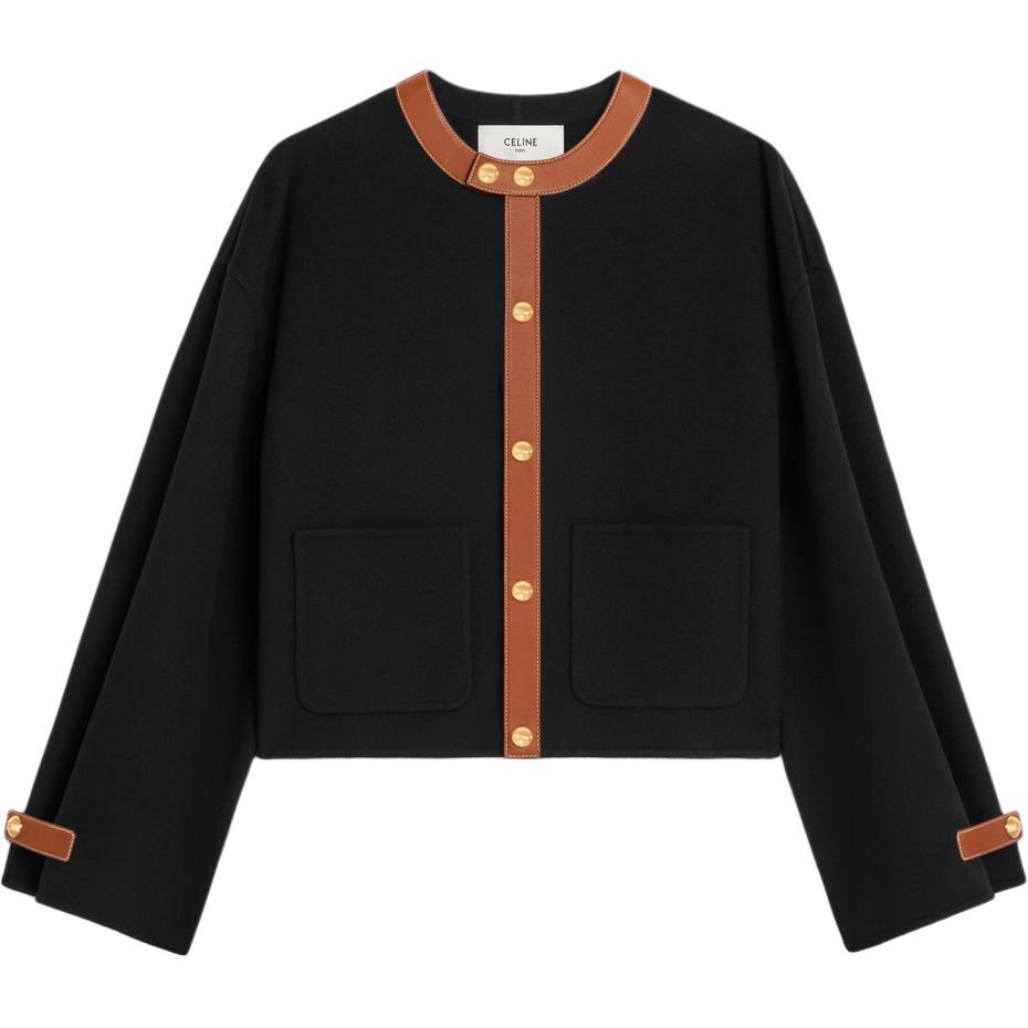 CELINE Cardigan Jacket In Double Face Cashmere