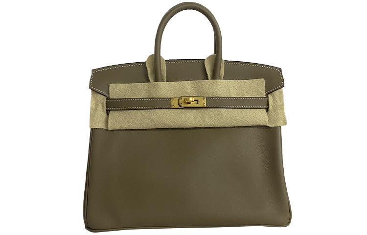 HERMES Birkin Swift Leather Birkin Bag Handbags Regular Women's 18 Etoupe Elephant Gray