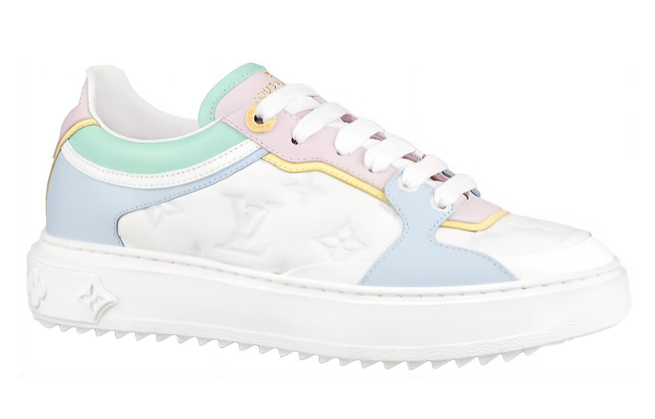 LOUIS VUITTON Time Out Sneakers 'White With Baby Shades' Women's