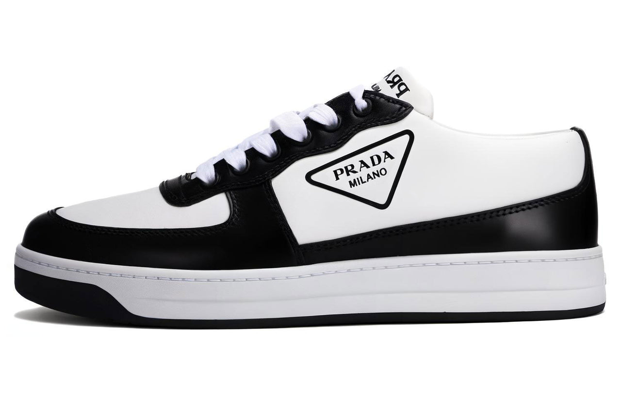PRADA Low-Top Skateboard Shoes Women's Black White