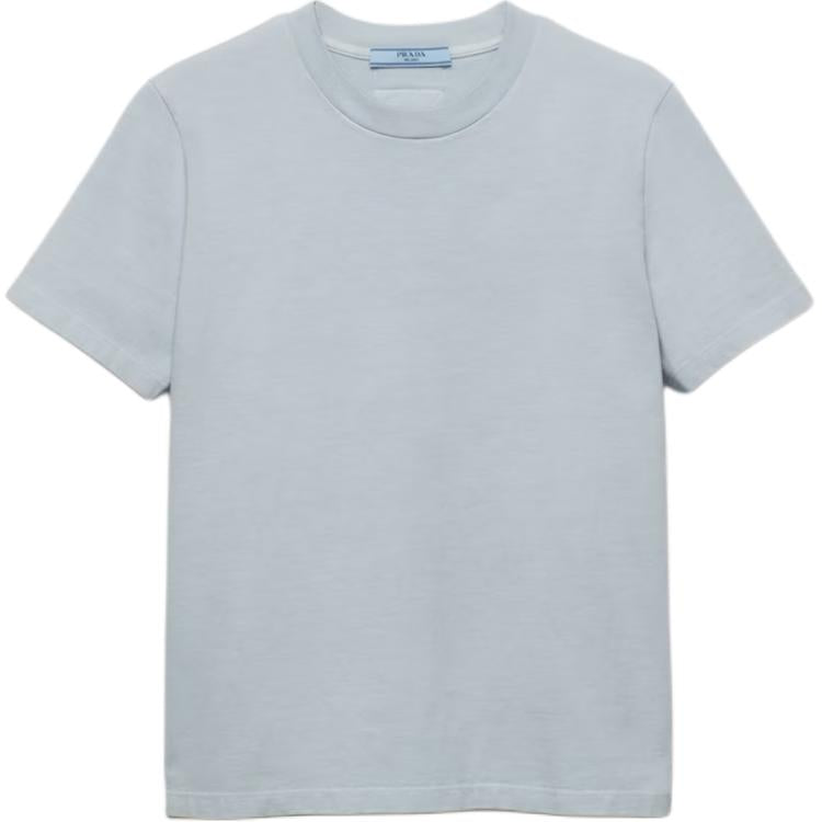 PRADA Triangle Logo Crewneck T Shirt