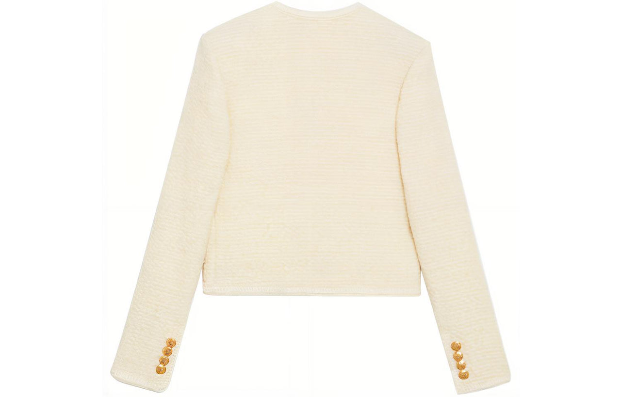 CELINE Jackets & Coats Women's Ivory White