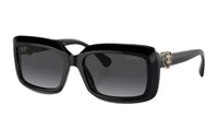 CHANEL Acetate Irregular Shape Sunglasses Unisex Black
