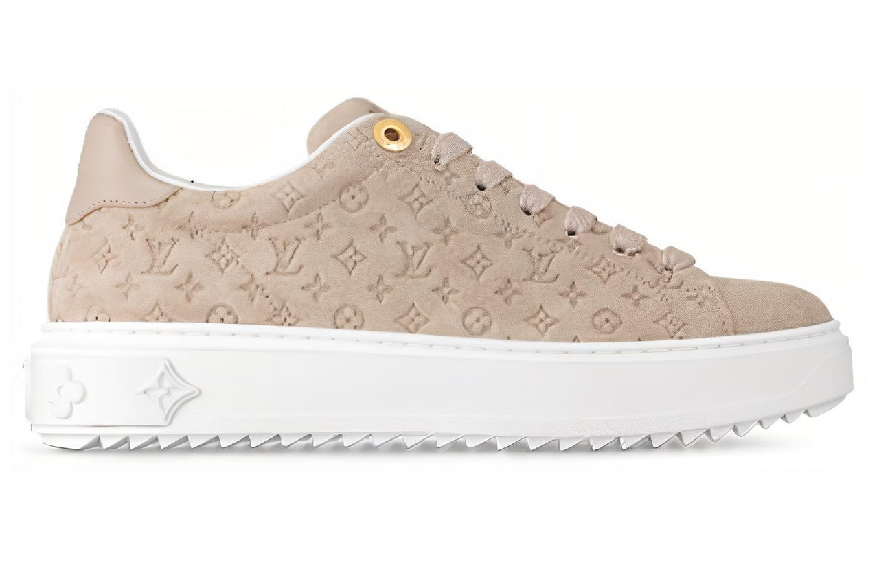 LOUIS VUITTON Time Out Sneakers 'Beige Minimonogram' Women's