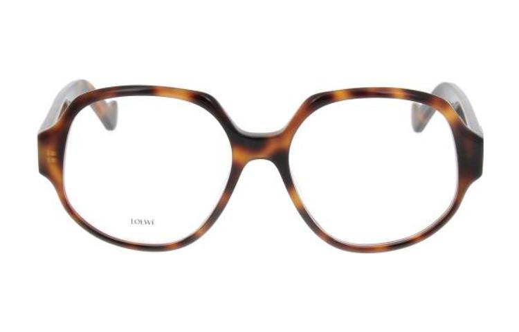 LOEWE Acetate Round Eyeglass Frames Women's Brown