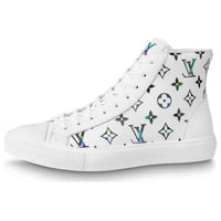 LOUIS VUITTON Tattoo Ankle Sneakers 'White With Colorful Monogram'