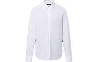 LOUIS VUITTON Lv Blason Printed Long-Sleeved Cotton Shirt