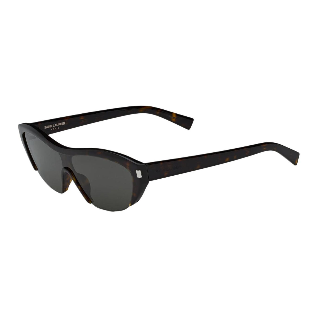 SAINT LAURENT Plastic Acetate Irregular Shape Sunglasses Unisex Medium Havana