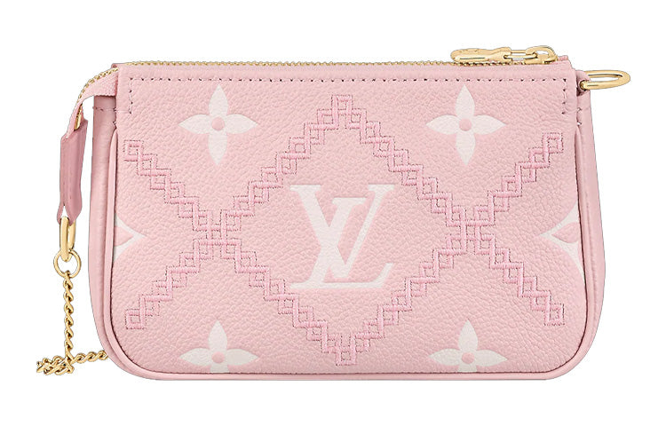LOUIS VUITTON Mini Pochette Accessoires Pink